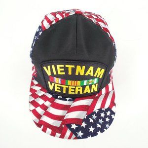 HMC HONORS Men Hat US Flag Vietnam Veteran
